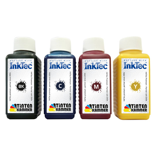 InkTec Refill Tinte für Epson WorkForce Serien - 4x 1 Liter