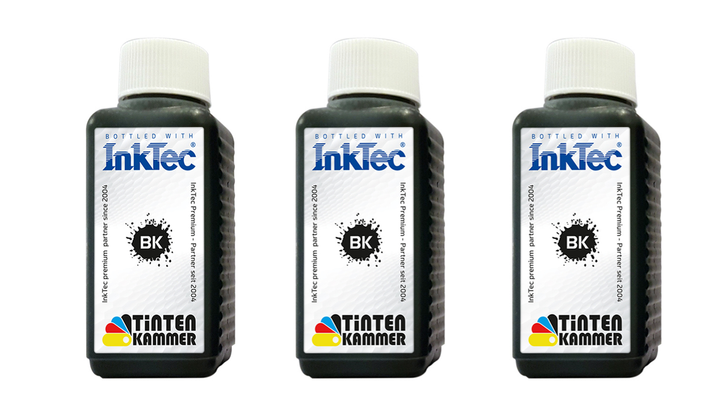 InkTec Refill Schwarz Tinte für Epson EcoTank Series - 3x 250ml