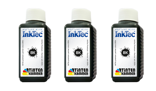 InkTec Refill Schwarz Tinte für Epson EcoTank Series - 3x 250ml