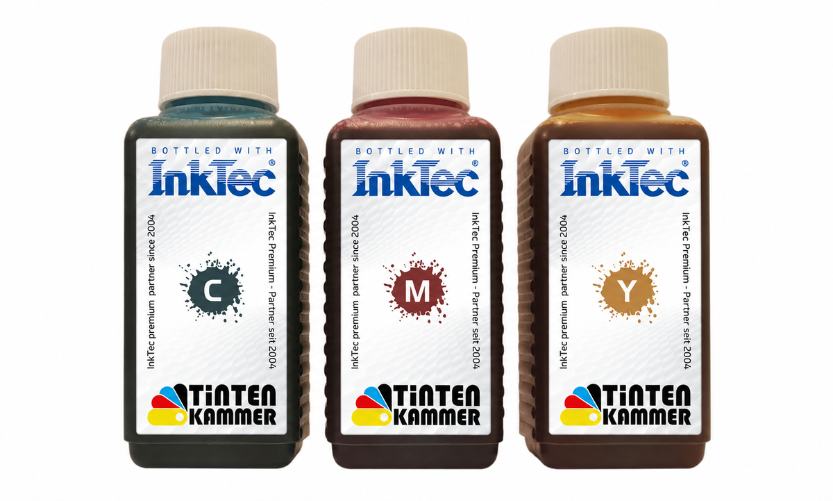 InkTec Tinte für Epson 604 / 604XL – Nachfülltinte für XP-2200, XP-3200, XP-4200, WF-2930