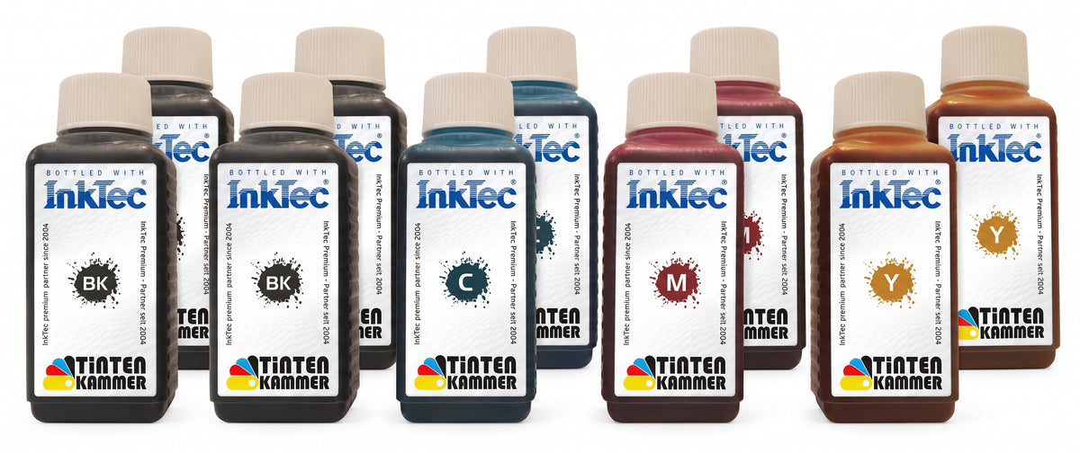 InkTec Tinte für Epson 604 / 604XL – Nachfülltinte für XP-2200, XP-3200, XP-4200, WF-2930