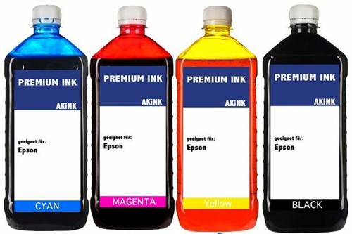 Akink Tinte für Epson EcoTank Serie - 4x 1 Liter