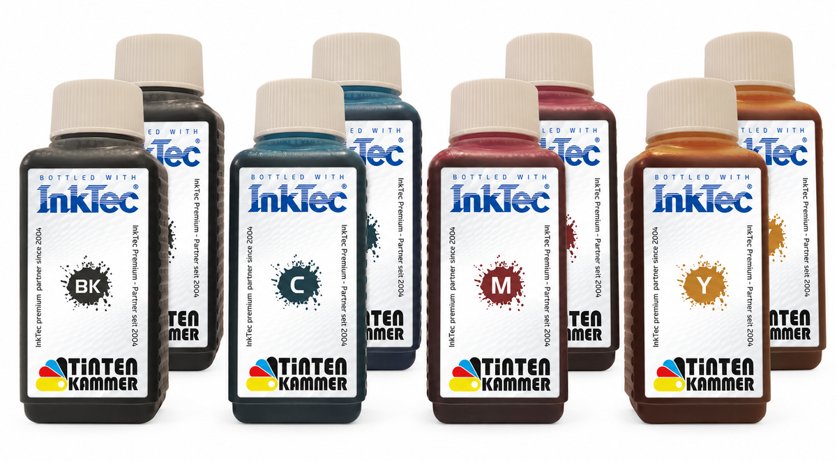 InkTec Tinte für Epson 604 / 604XL – Nachfülltinte für XP-2200, XP-3200, XP-4200, WF-2930